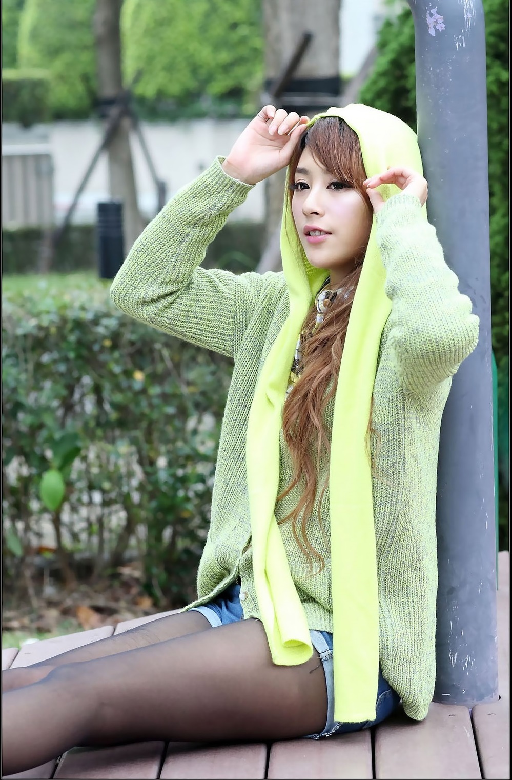 BeautyLeg new person - Xia Qing miso fashion outdoor shooting